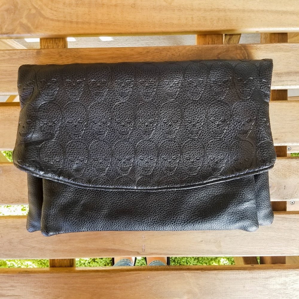 BOGO- CHARLOTTE RUSSE • BLACK FAUX LEATHER CLUTCH